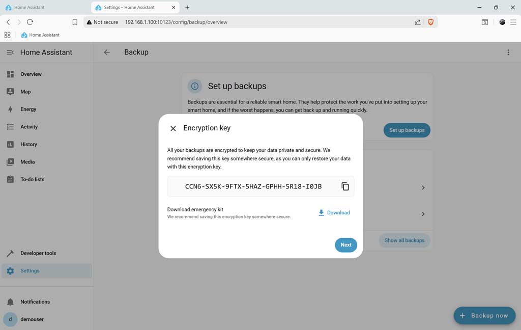 Backup Encryption