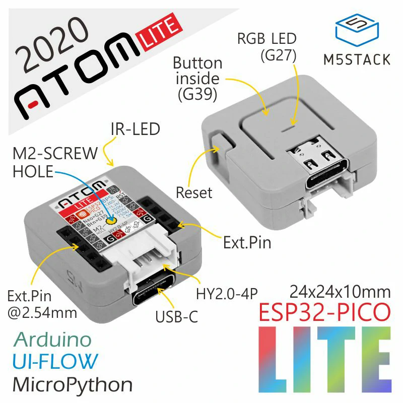 M5 Stack Atom Lite ESP Controller