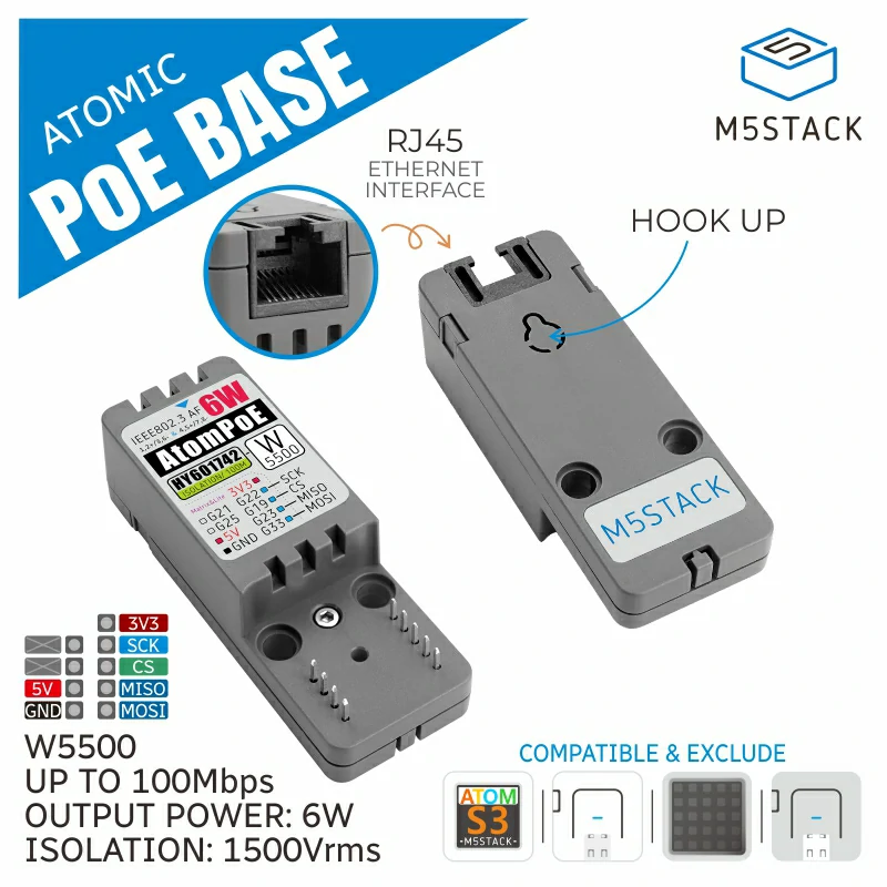 M5 Stack Atomic POE Base