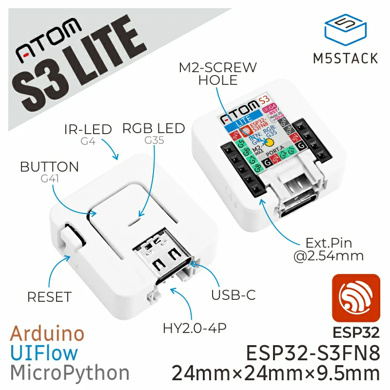 M5 Stack AtomS3 Lite ESP Controller